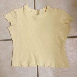 LAST CHANCE! 💫Brandy Melville Lizzy Yellow Top
